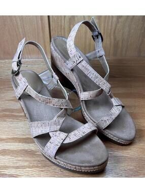 Aerosoles Cork Wedge Sandals - Comfortable and Stylish Size 9
